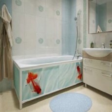 Лицевой экран под ванну в ванную комнату