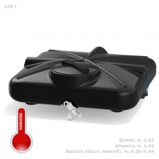 Бак для душа с подогревом Роса 200