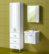 Комплект мебели Акваль Марта 50 с выдвижной подвесной тумбой