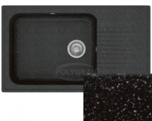 Polygran F19 каменная мойка черного цвета