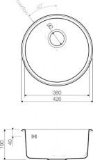 Кухонная мойка Omoikiri Mogami схема