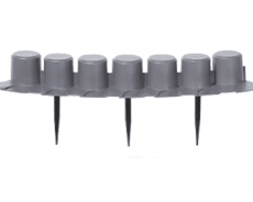 Палисада Prosperplast S443 IPAL7 4.05м (серый) 