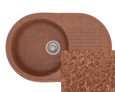 Мойка Polygran F-16 цвета Терракот