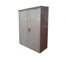 Шкаф для двух баллонов Петромаш серый