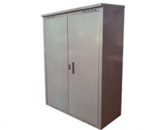 Шкаф для двух баллонов Петромаш серый