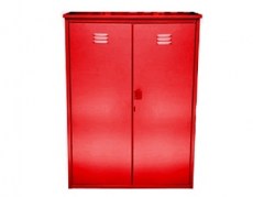 Шкаф для двух баллонов Петромаш красный
