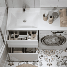 Тумба Soft Silver 120 с умывальником