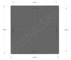 Душевой бак на дачу Атлантида 150 размеры