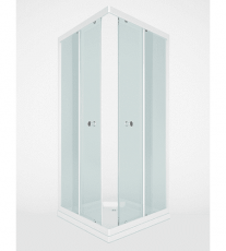 Душевой уголок Метакам квадратный стекло матовое