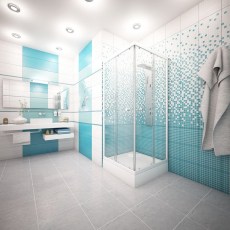 Душевой угол Метакам квадратный стекло прозрачное