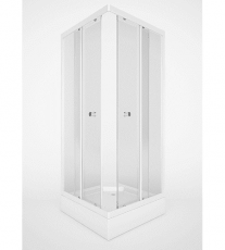 Душевой уголок Метакам квадратный стекло прозрачное