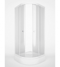 Душевой уголок Метакам полукруглый стекло прозрачное