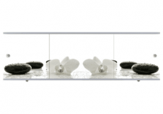 Экран под ванну Белые орхидеи