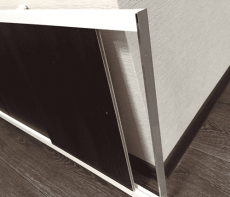 Экран для ванной комнаты Купе Венге (вид сбоку)