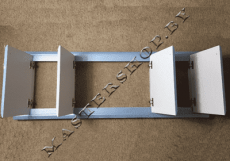 Экран под ванну МДФ голубой