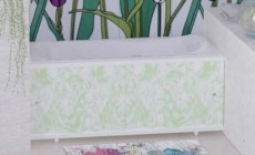 Экран под ванну мрамор зеленый