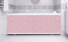 Экран под ванну Розовый иней