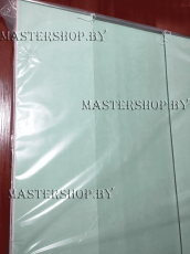 Крупная фотография экрана дверки в туалет цвет Береза зеленая