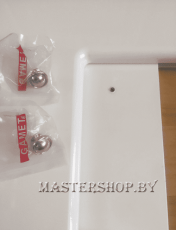 Экран под ванну МДФ белый ручки