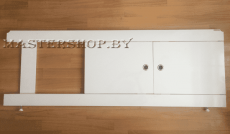 Панель под ванну МДФ белый раздвижной три двери