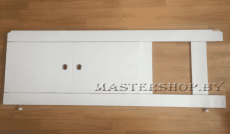 Экран МДФ белый раздвижной три двери