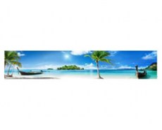 Экран под ванную 3 D Пляж