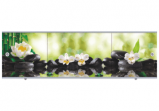 Экран под ванну Цветы и камни