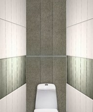 Экран дверка в туалет Капли на черном