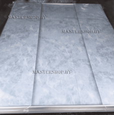 Экран дверка мрамор голубой на реальной фотографии