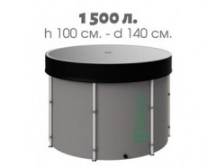 Емкость для воды на 1500 литров, высота 100 см