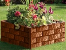 Грядка сборная двухуровневая терракот