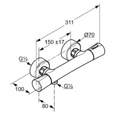 Смеситель Kludi Zenta термостат схема