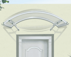 Козырек над крыльцом Silver Wing 1200x1600 прозрачный