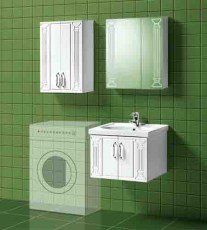 Набор мебели Акваль Марта 60 см с распашной тумбой