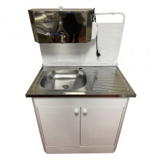 Умывальник дачный Метлес ДУЭТ и бак нержавейка, белый