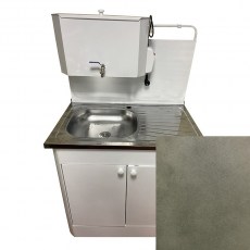 Умывальник дачный Метлес ДУЭТ, античное серебро