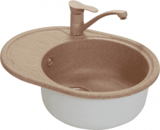 Мойка Фосто КМ 58 45 цвета Обсидиан Черный