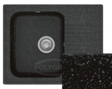 Мойка черного цвета Polygran-F07