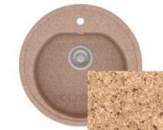 Мойка Полигран F08 песочный цвет