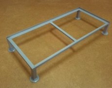 Подставка под шкаф для двух баллонов Петромаш серый