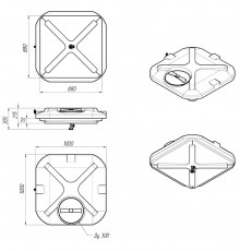 Душевой бак открытый