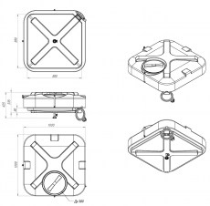 Душевой бак открытый