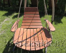 Садовые качели деревянные