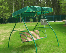 Садовые качели скамейка
