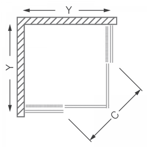 Душевой уголок Roltechnik Lega Line LLS2 схема