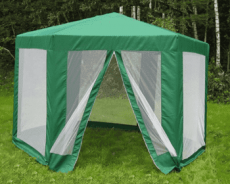 Садовый шатер с москитной сеткой