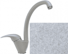 Tolero цвет 001 серый металлик смеситель с высоким изливом