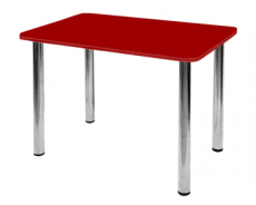 Стол обеденный Алмаз Люкс 1000х650 красный