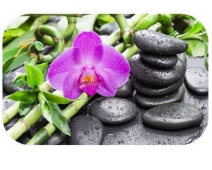 Стол обеденный Алмаз Орхидея с камнями