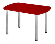 Стол обеденный Алмаз 1200х800 Красный